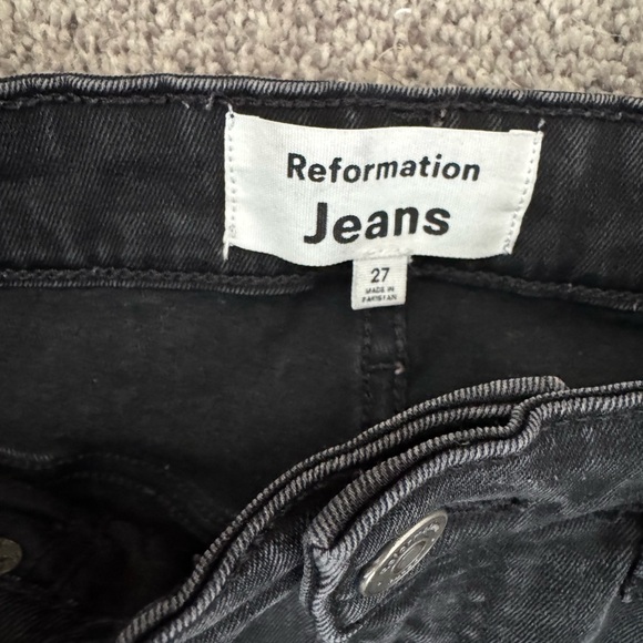 Reformation high rise wide leg jeans Size 27 - Picture 3 of 5